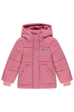 gewatteerde jas roze