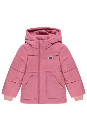 gewatteerde jas roze
