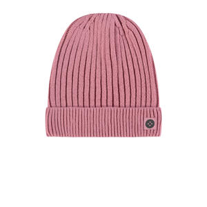 gebreide muts roze
