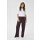 Kaffe slim regular waist broek roodbruin