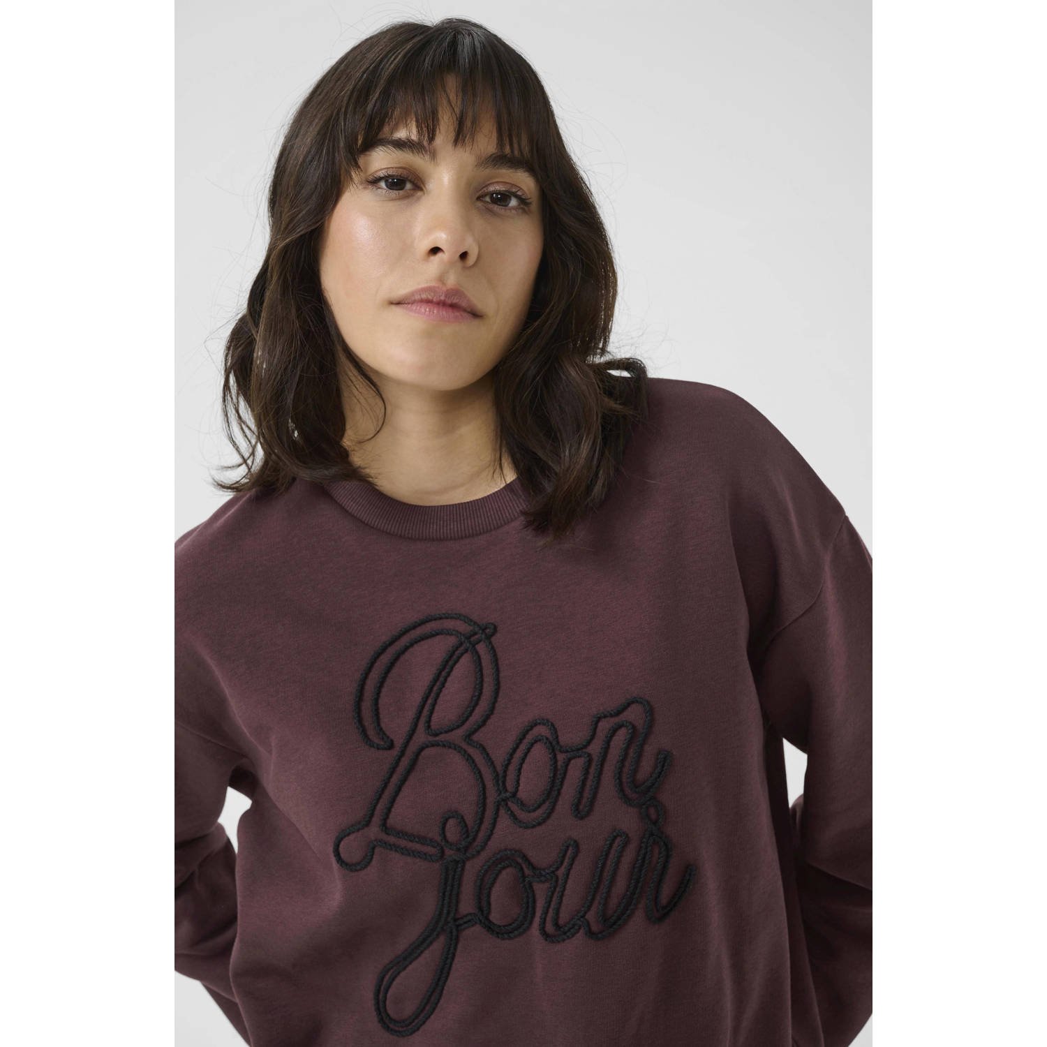 Kaffe sweater donkerrood