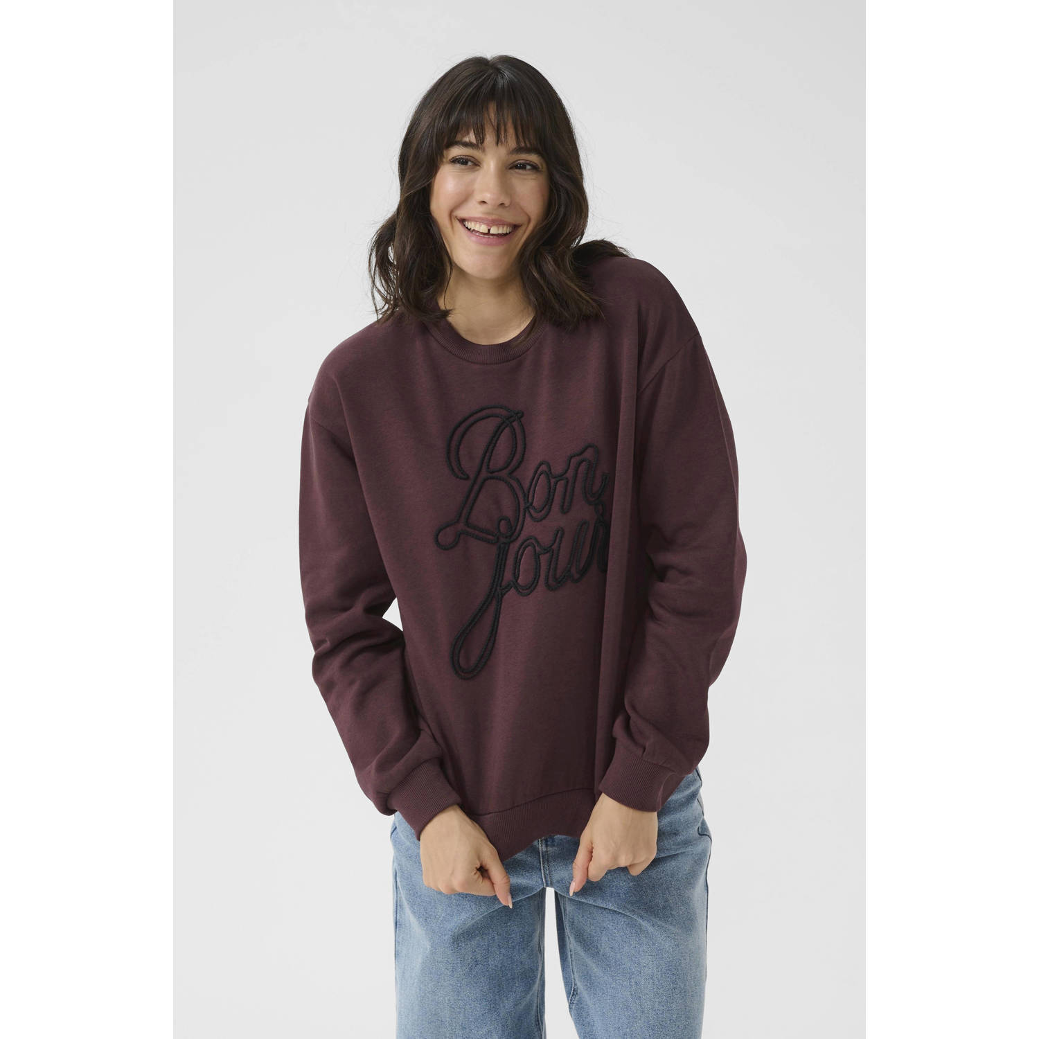 Kaffe sweater donkerrood