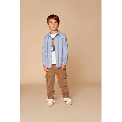 Stains&Stories loose casual broek bruin afbeelding