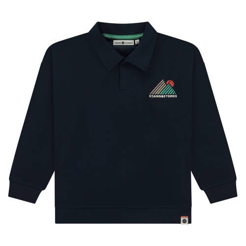 Stains&Stories sweater donkerblauw afbeelding