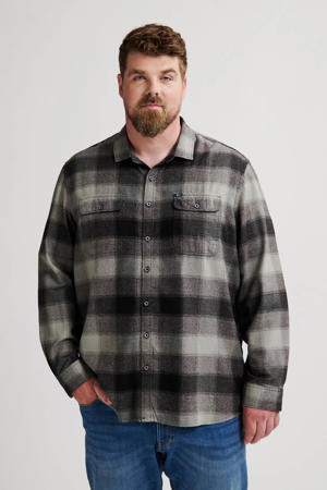 regular casual overhemd zwart
