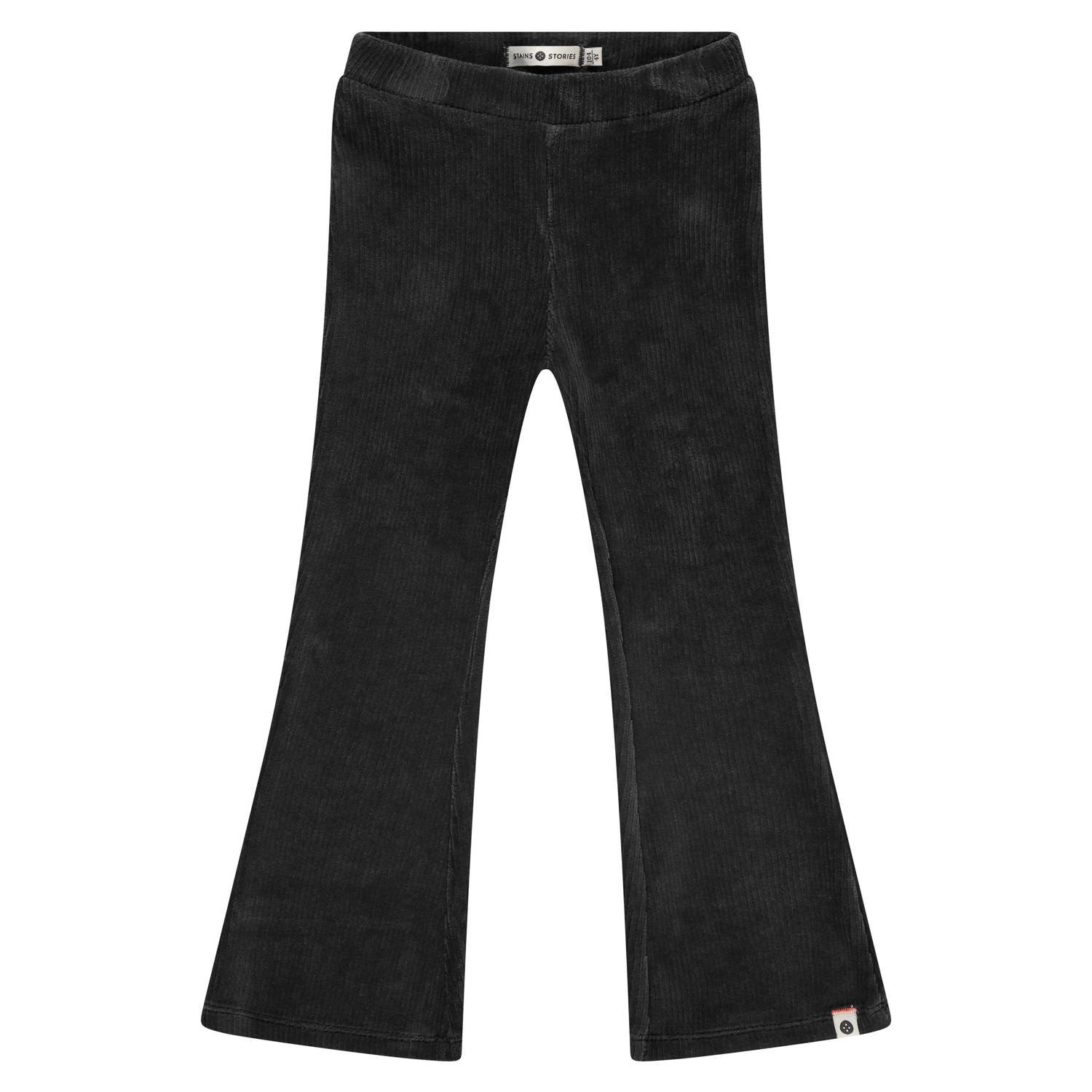 Stains&Stories corduroy flared broek grijs