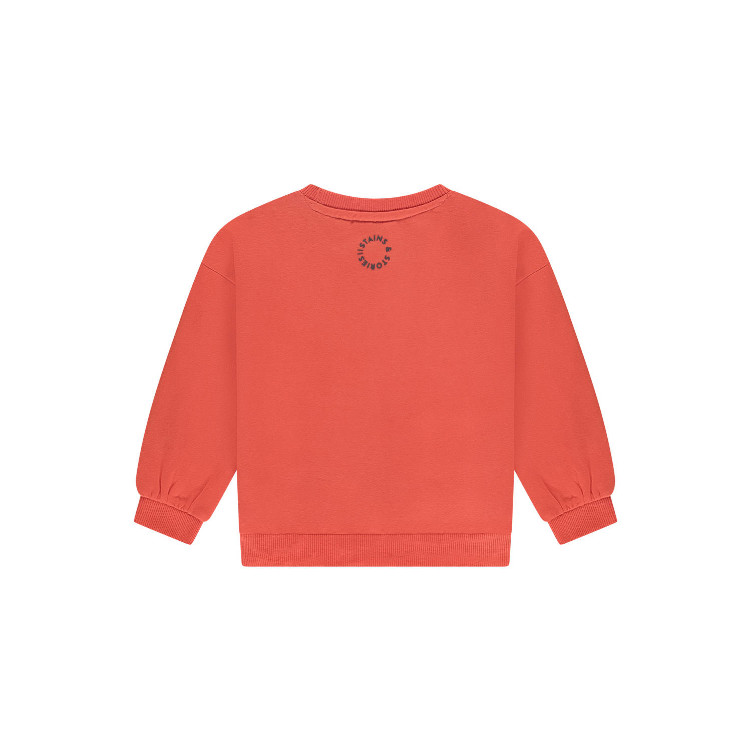 Stains&Stories denim sweater rood