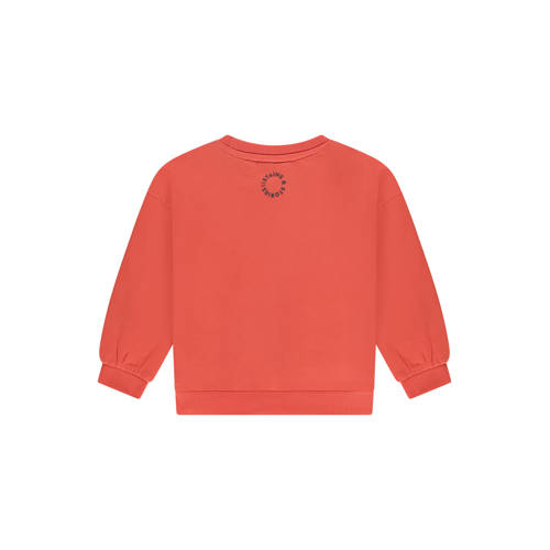Stains&Stories denim sweater rood afbeelding