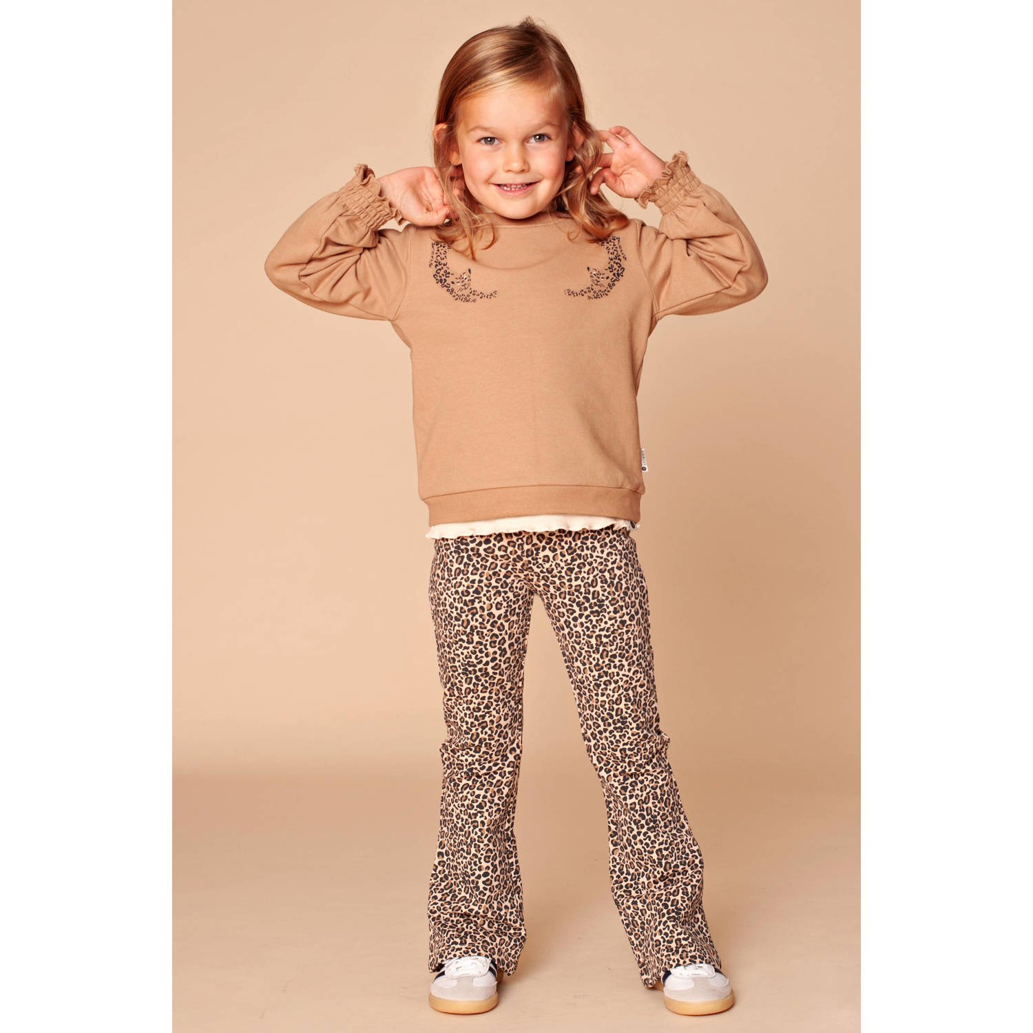 Stains&Stories flared legging beige