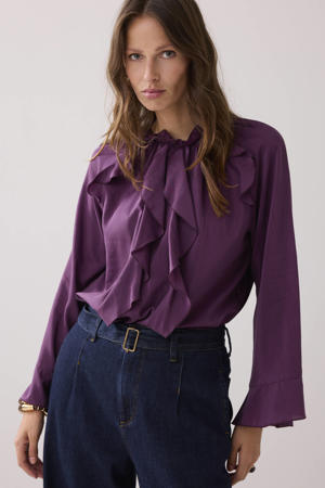 blouse donkerrood