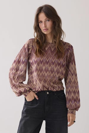 top bruin met lurex