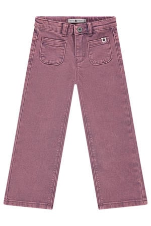 wide leg jeans paars