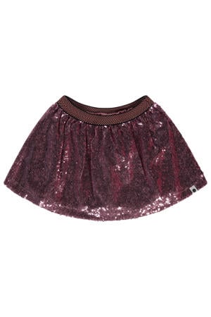korte rok met pailletten roze