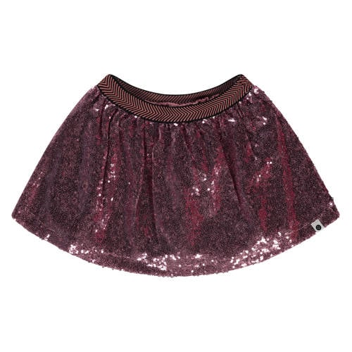 Stains&Stories korte rok met pailletten roze afbeelding