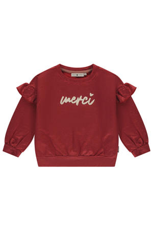 sweater rood met glitter