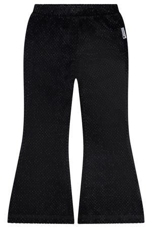 flared casual broek zwart