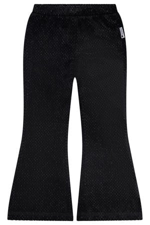 flared casual broek zwart