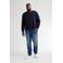 Petrol industries Plus Size sweater met textuur donkerblauw