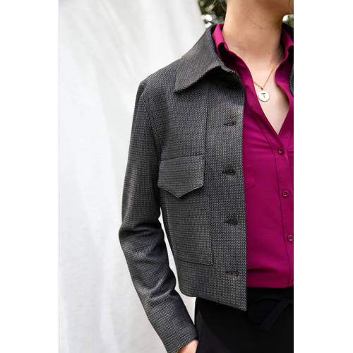 TQ-Amsterdam travelstof blouse donkerrood afbeelding