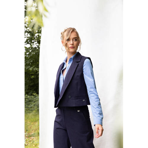 TQ-Amsterdam travelstof blouse blauw afbeelding