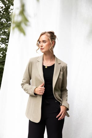 regular blazer zand