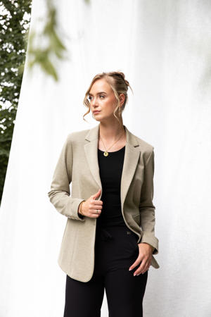 regular blazer zand