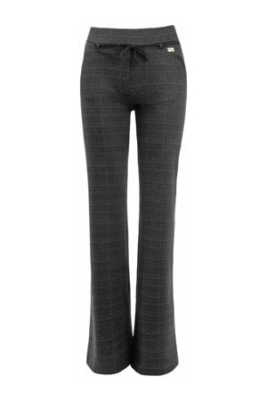 straight regular waist broek grijs