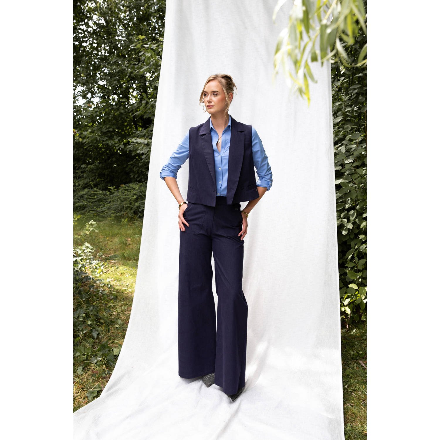 TQ-Amsterdam gilet donkerblauw
