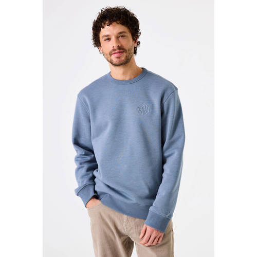 Garcia sweater met backprint blauw afbeelding