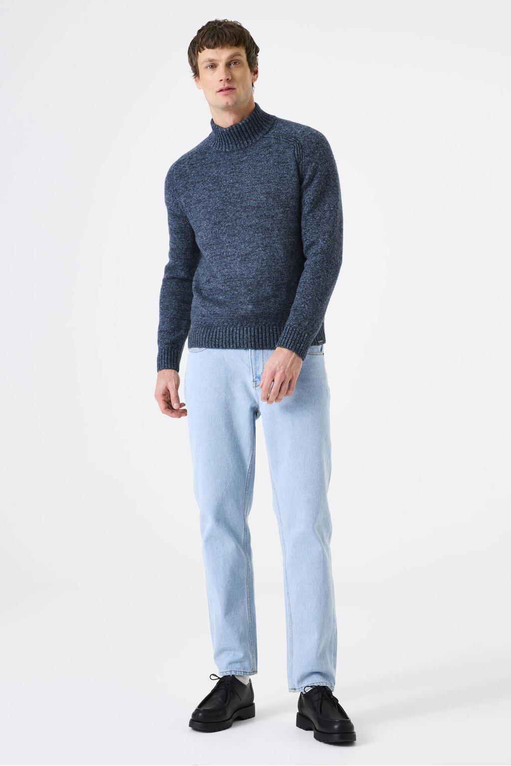 Garcia gebreide trui donkerblauw