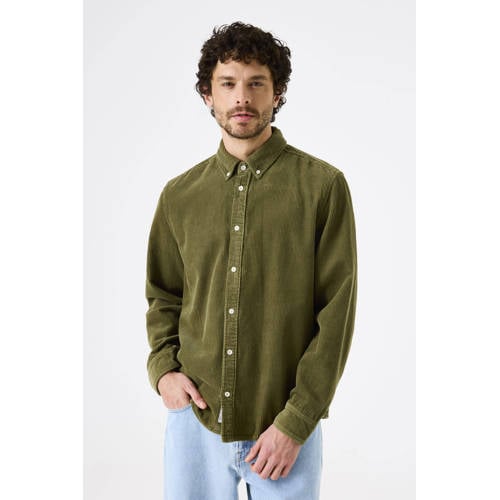 Garcia regular casual overhemd groen afbeelding
