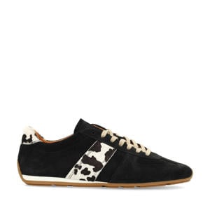 suède sneakers zwart