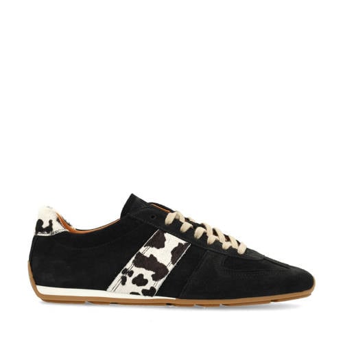 Manfield suède sneakers zwart afbeelding