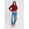 Cache Cache wollen vest gebreid donkerrood