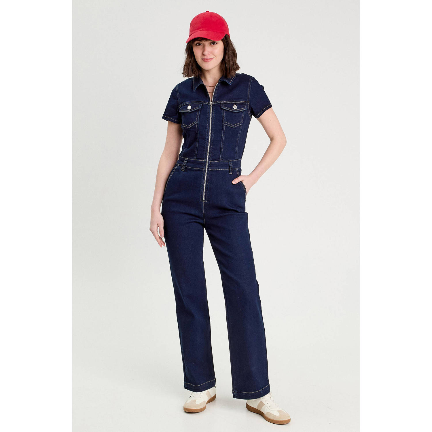 Cache denim jumpsuit dark blue