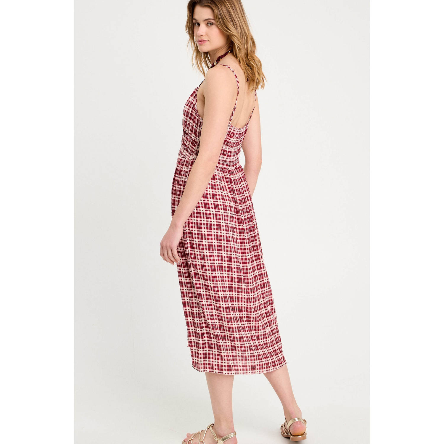 Cache midi jurk