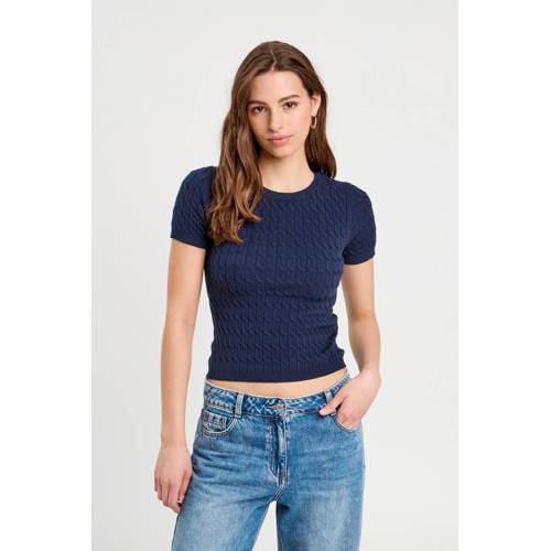 Cache Cache top marine met kabels afbeelding