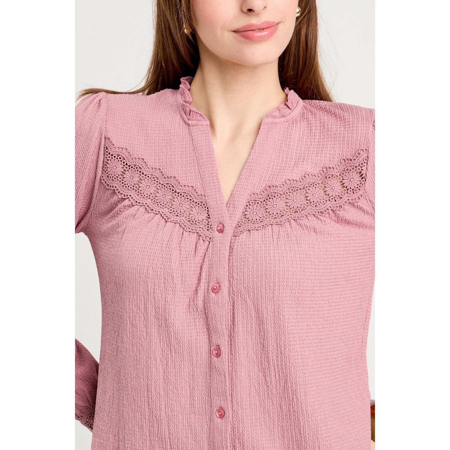 Cache blouse oudroze