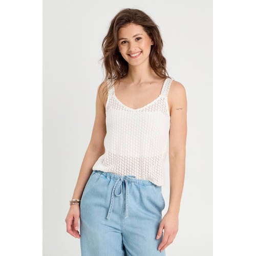 Cache Cache top ecru crochet afbeelding