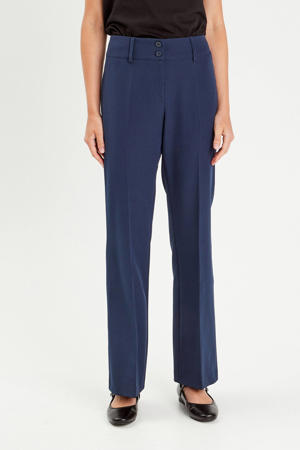 flared regular waist pantalon marine