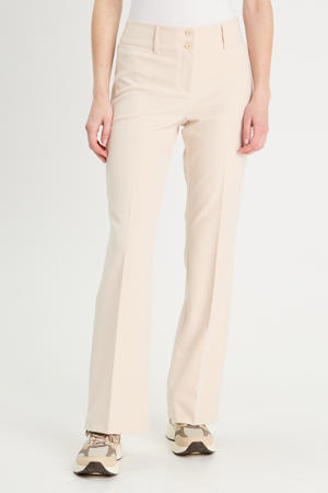 flared regular waist pantalon zand
