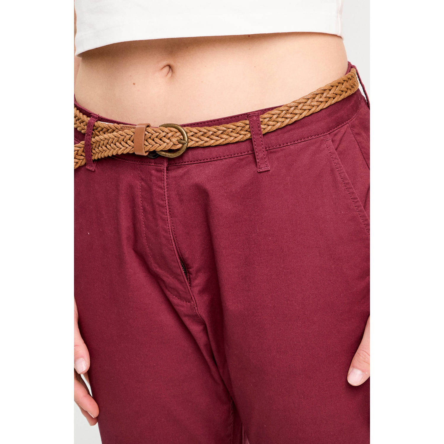 Cache chino donkerrood