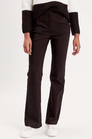 bootcut regular waist casual broek zwart