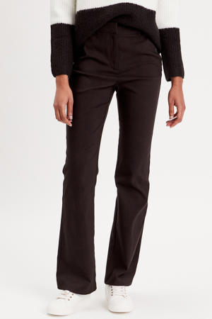 bootcut regular waist casual broek zwart