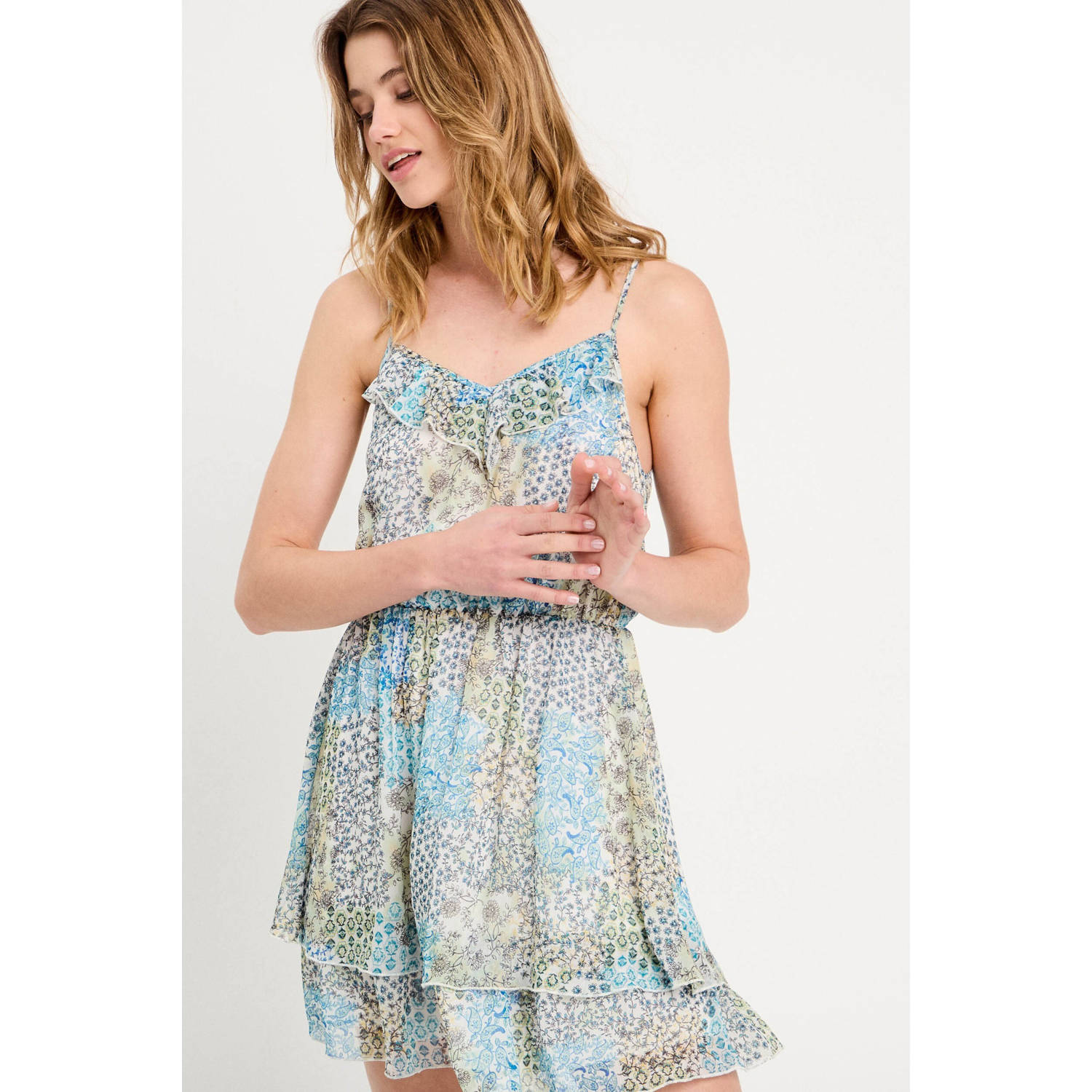 Cache zomerjurk blauw