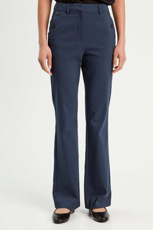 bootcut regular waist casual broek marineblauw
