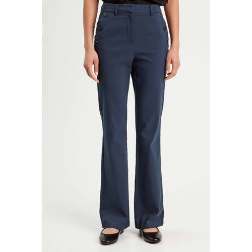 Cache Cache bootcut regular waist casual broek marine afbeelding
