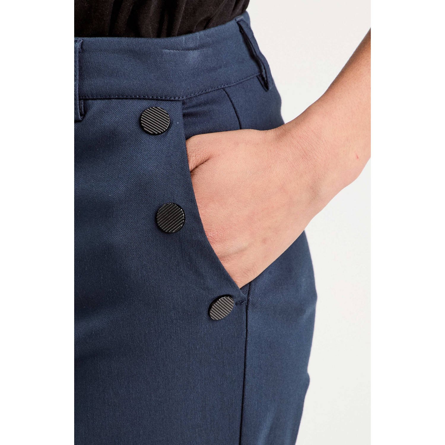 Cache bootcut regular waist casual broek marine