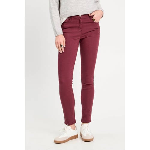 Cache Cache slim fit jeans donkerrood afbeelding