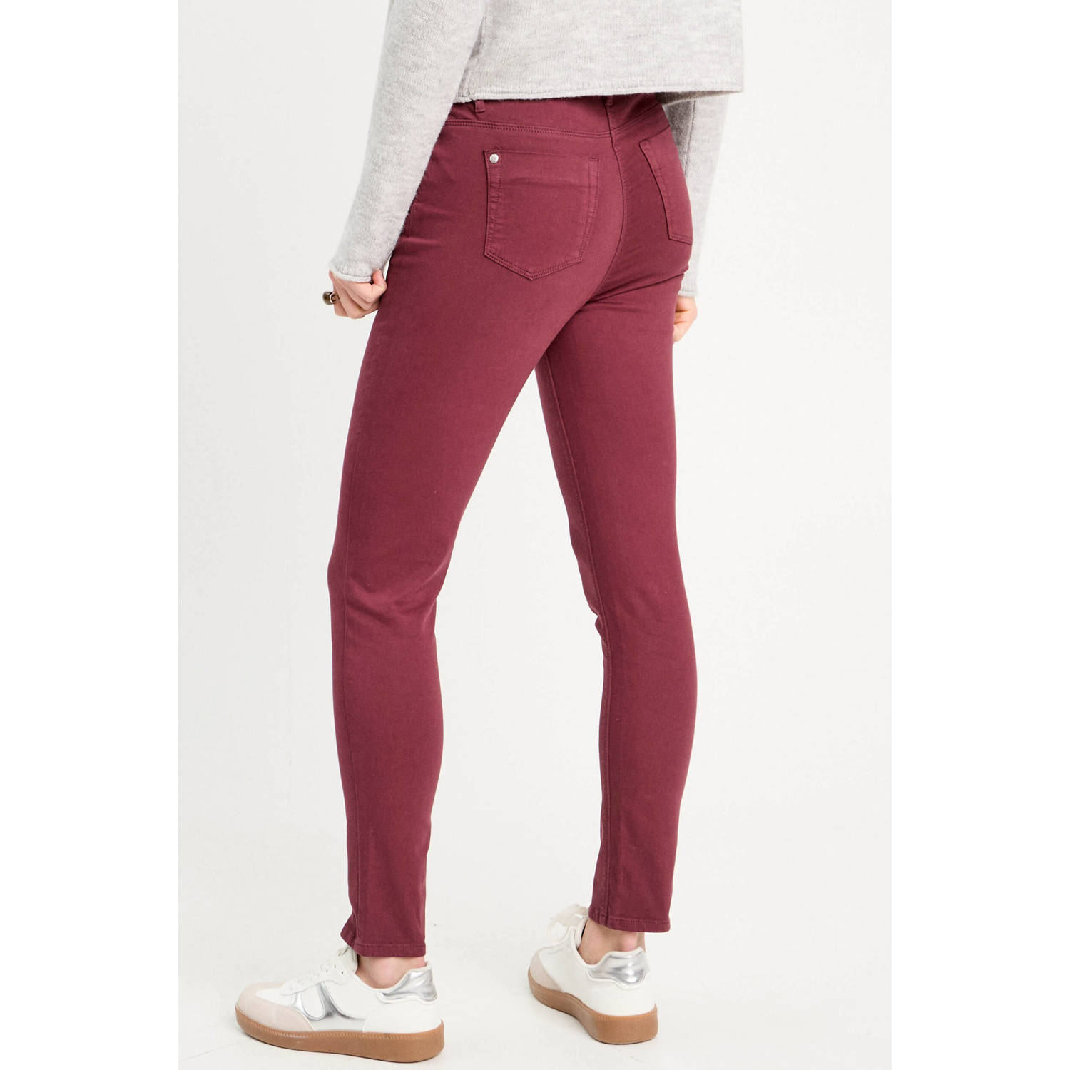 Cache slim fit jeans donkerrood